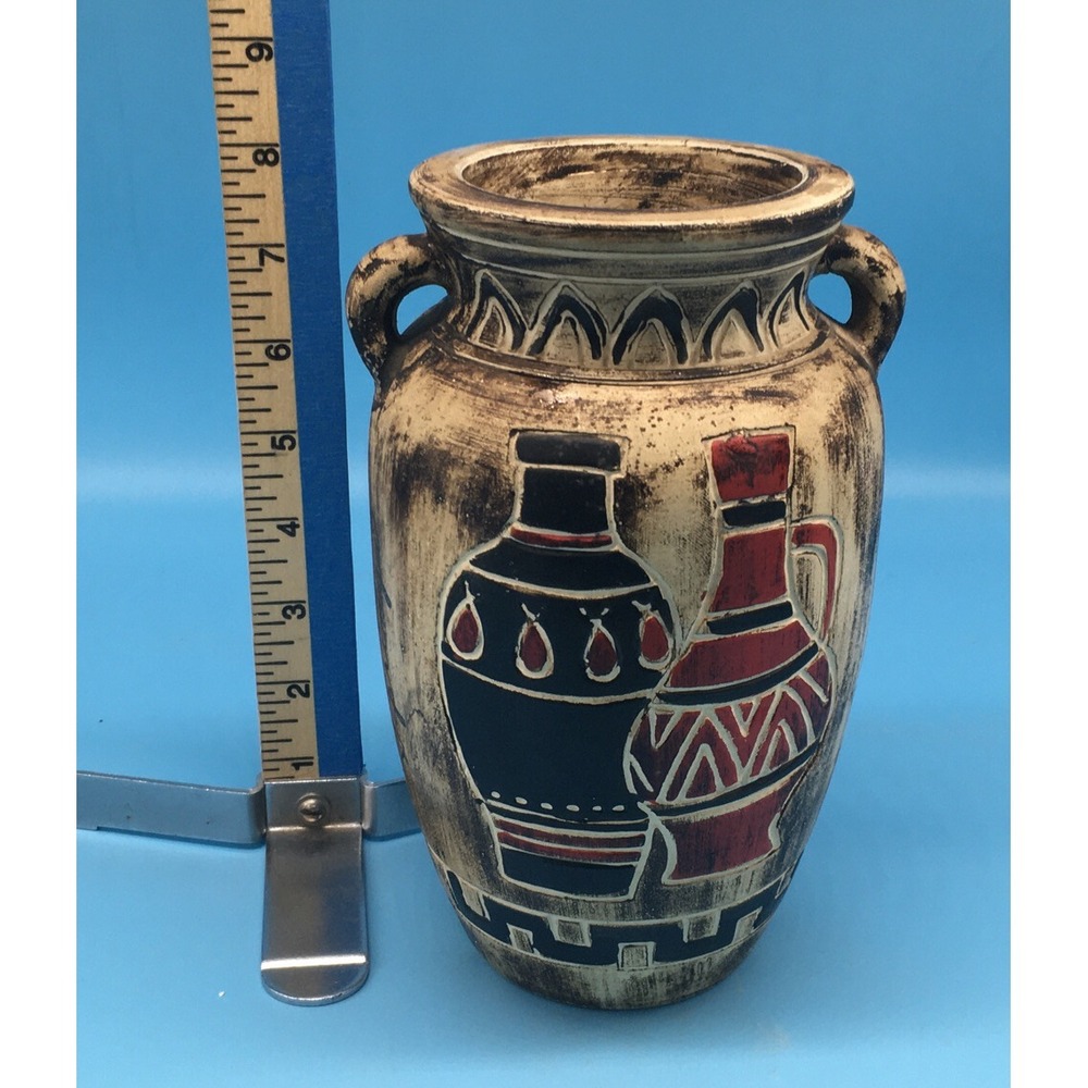 Vintage Egyptian Pharaoh Mid Century Vase - Picture 7 of 8